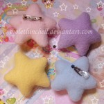 Cute star plushies by VioletLunchell